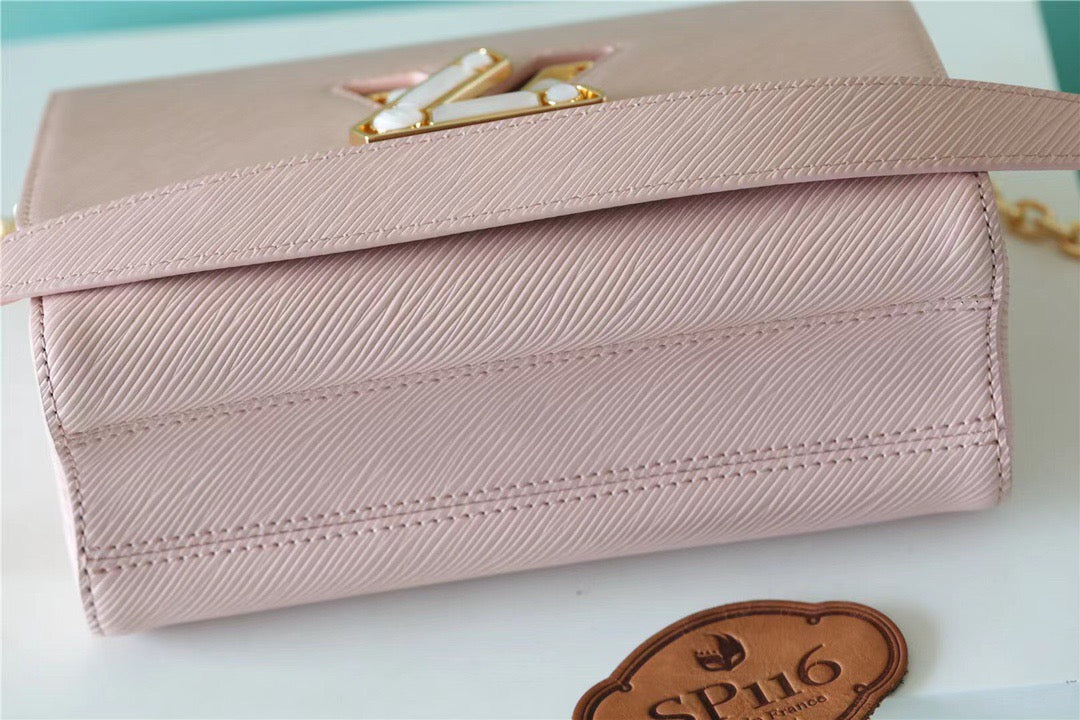 Top Quality Twist MM Epi Light Pink For Women,  Shoulder And Crossbody Bags 9.1in/23cm Top Quality