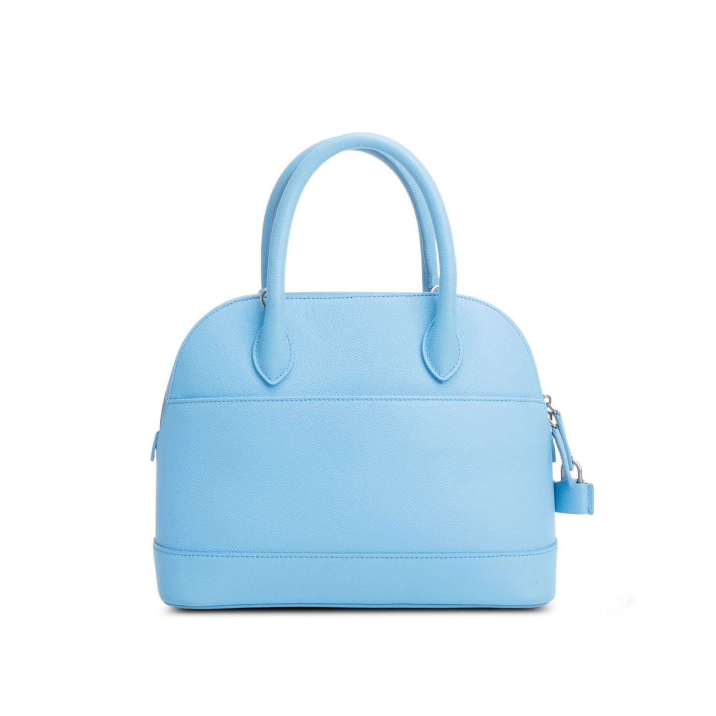 Balenciaga Blue Calfskin Logo S Ville Top Handle Bag