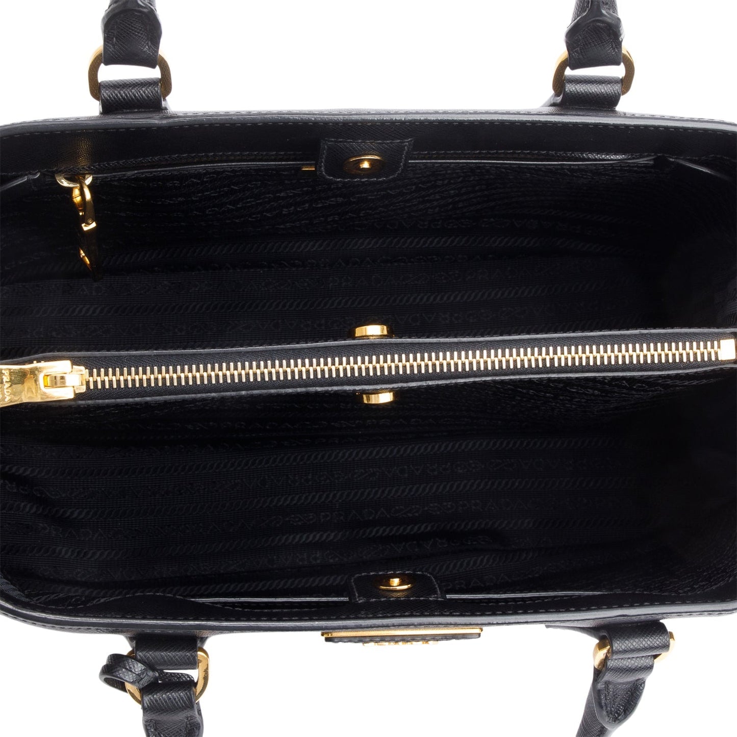 Prada Black Saffiano Lux Leather Medium Tote