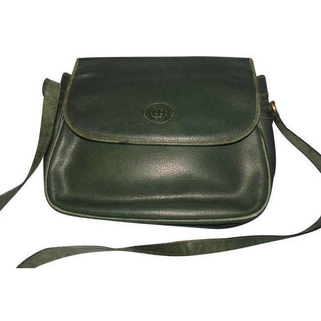 Gucci   Forest Green Leather Hobo Bag