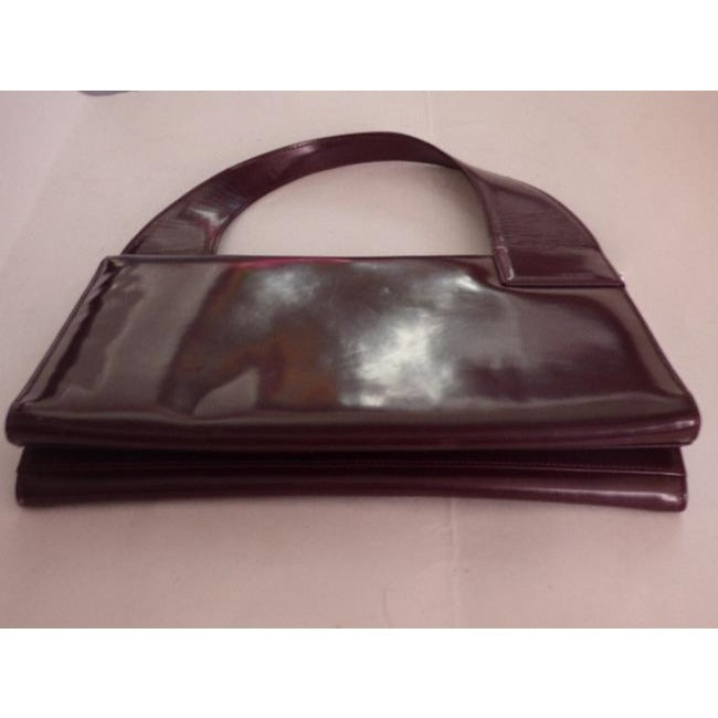 Gucci   Glossy Brown Leather Shoulder Bag