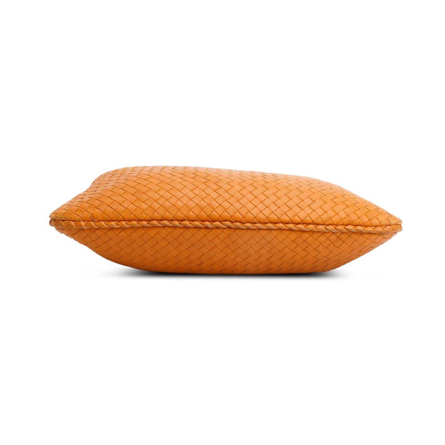 Bottega Veneta Orange Nappa Intrecciato Large Veneta Hobo