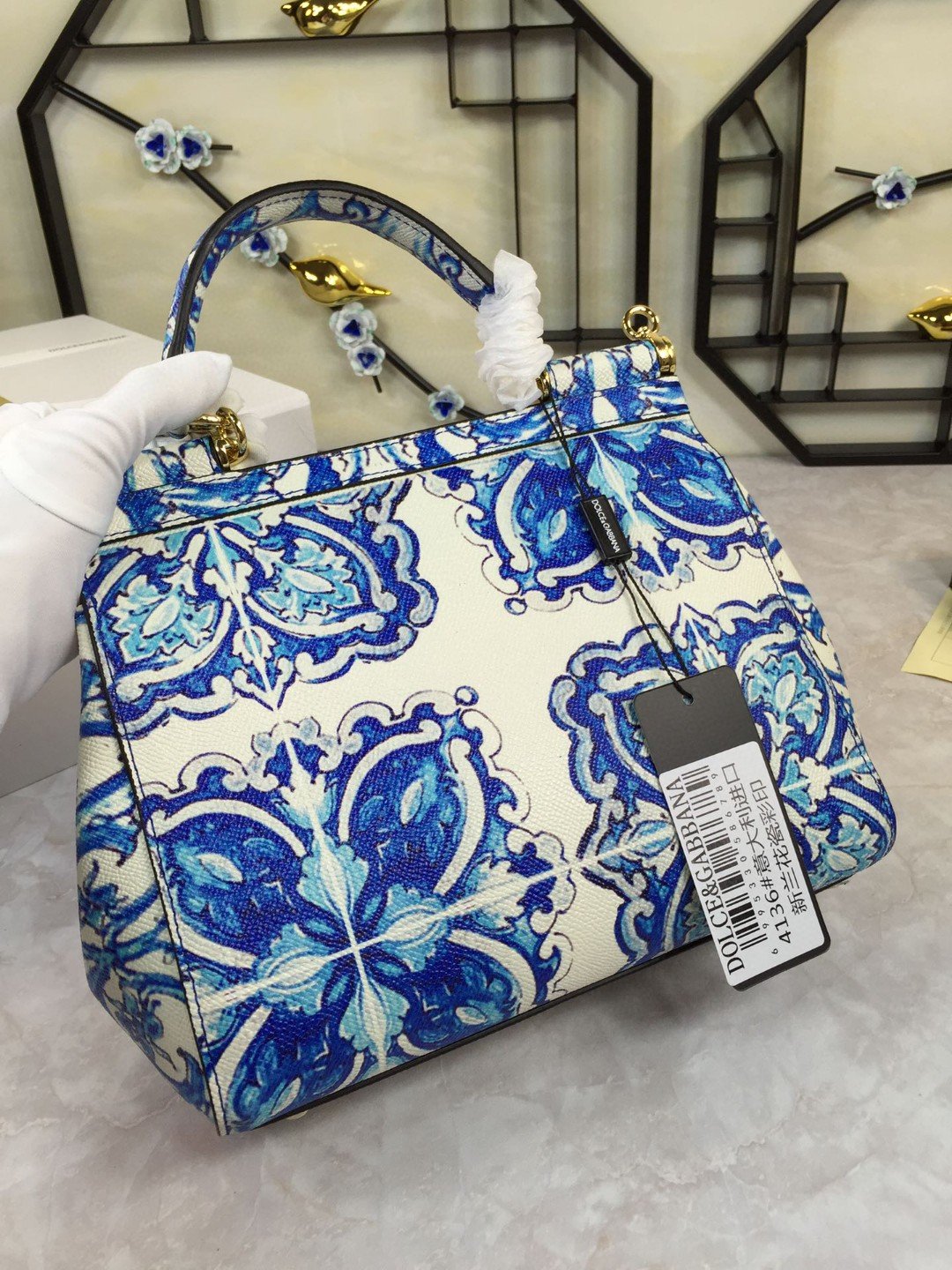 Top Quality MeTop Qualityum Sicily Handbag In Dauphine Muticolour For Women 10.2in/26cm Top Quality