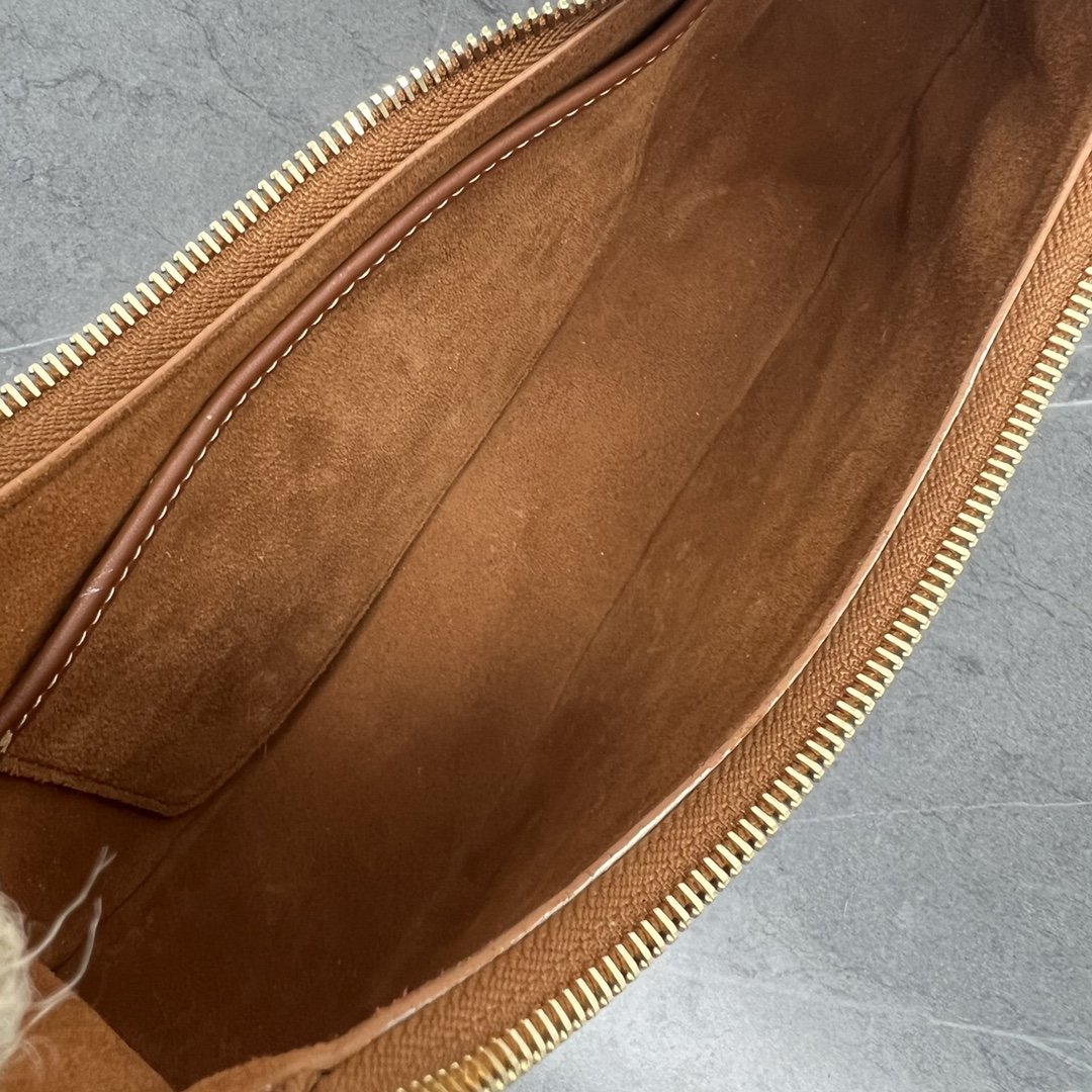 Top Quality Mirror Hobo Bag Brown For Women 9.6in/24.5cmÂ 