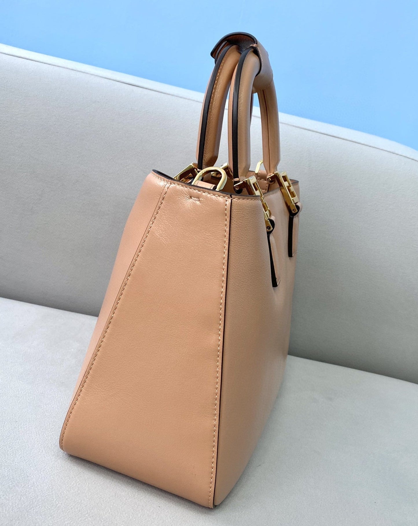 Top QualityTop Quality Medium FF Tote Shoulder Pink Bag For Woman 38cm/15in