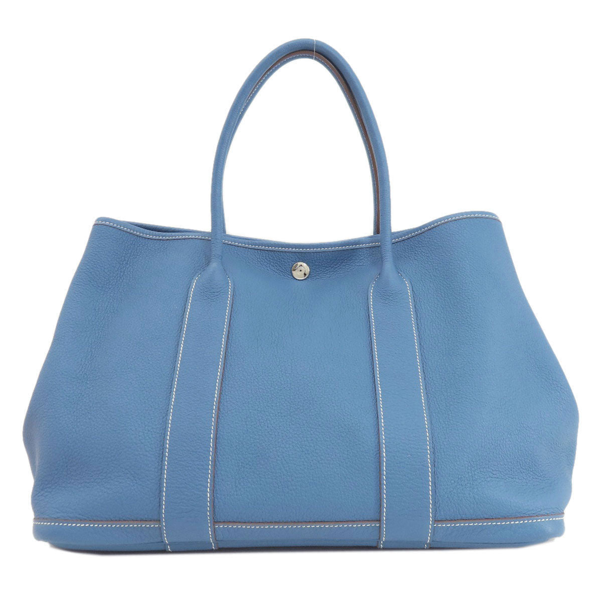 HERMES Tote Bag Negonda blue Garden Party PM Blue type SilverMetal Women  d