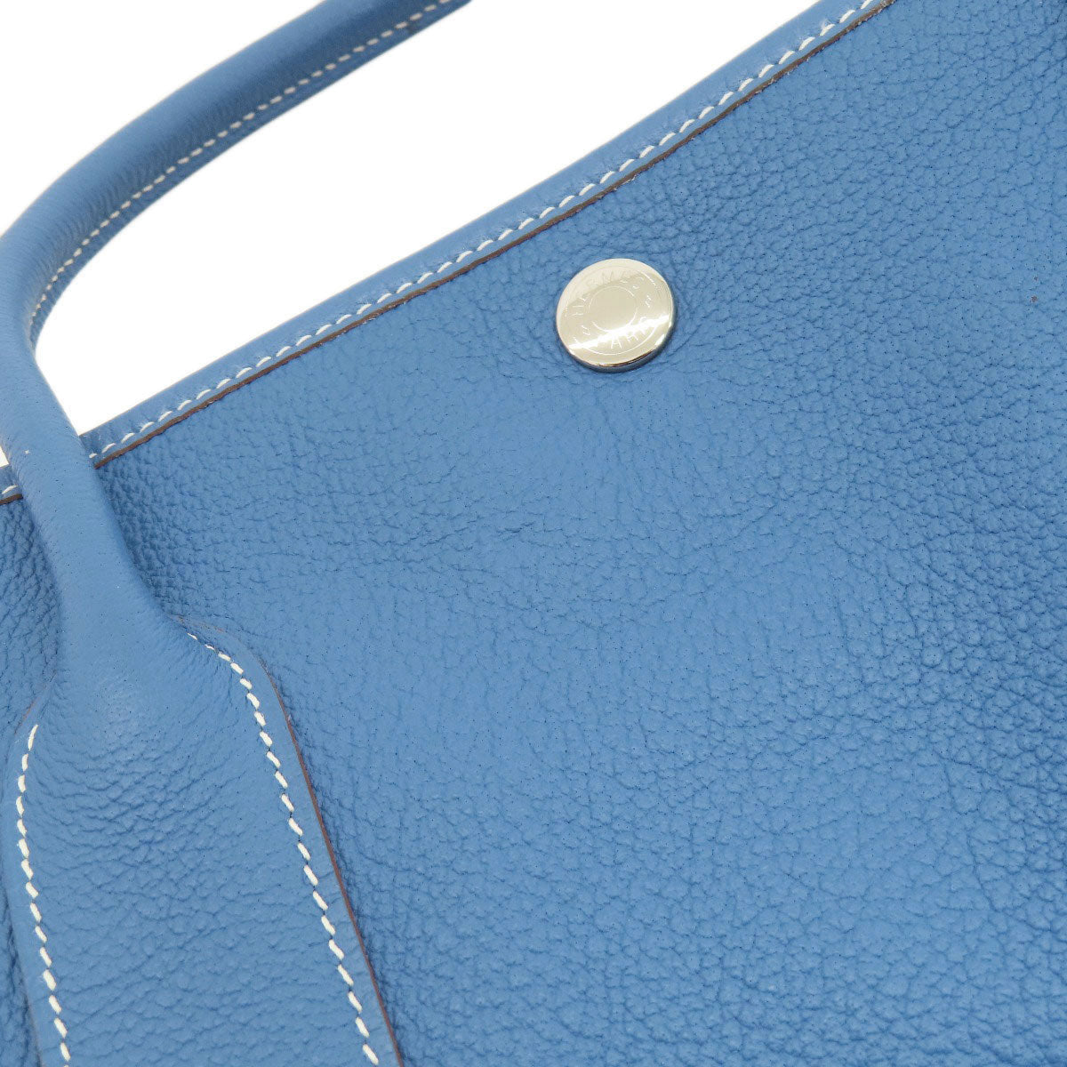 HERMES Tote Bag Negonda blue Garden Party PM Blue type SilverMetal Women  d