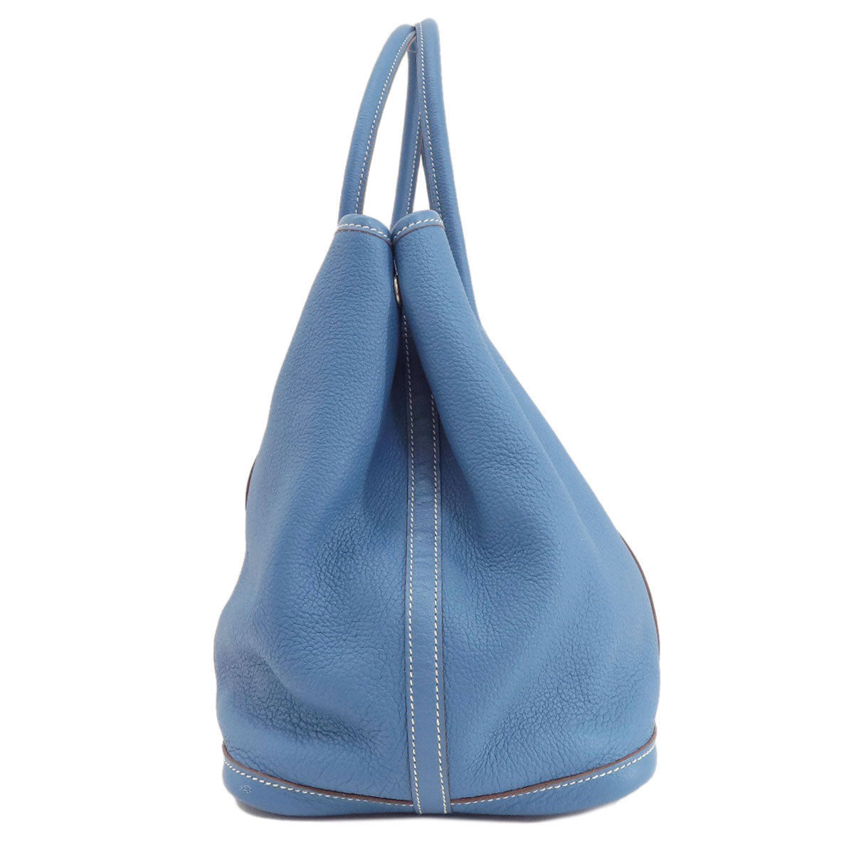 HERMES Tote Bag Negonda blue Garden Party PM Blue type SilverMetal Women  d