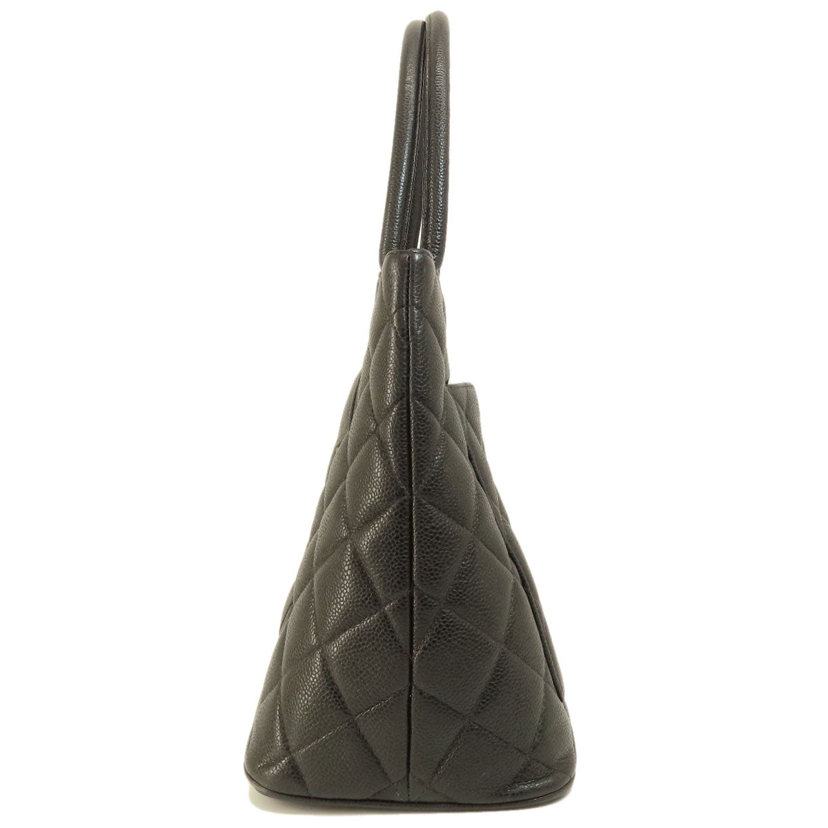 CHANEL Tote Bag Grained Calfskin Skin black   Tote Gold Metal