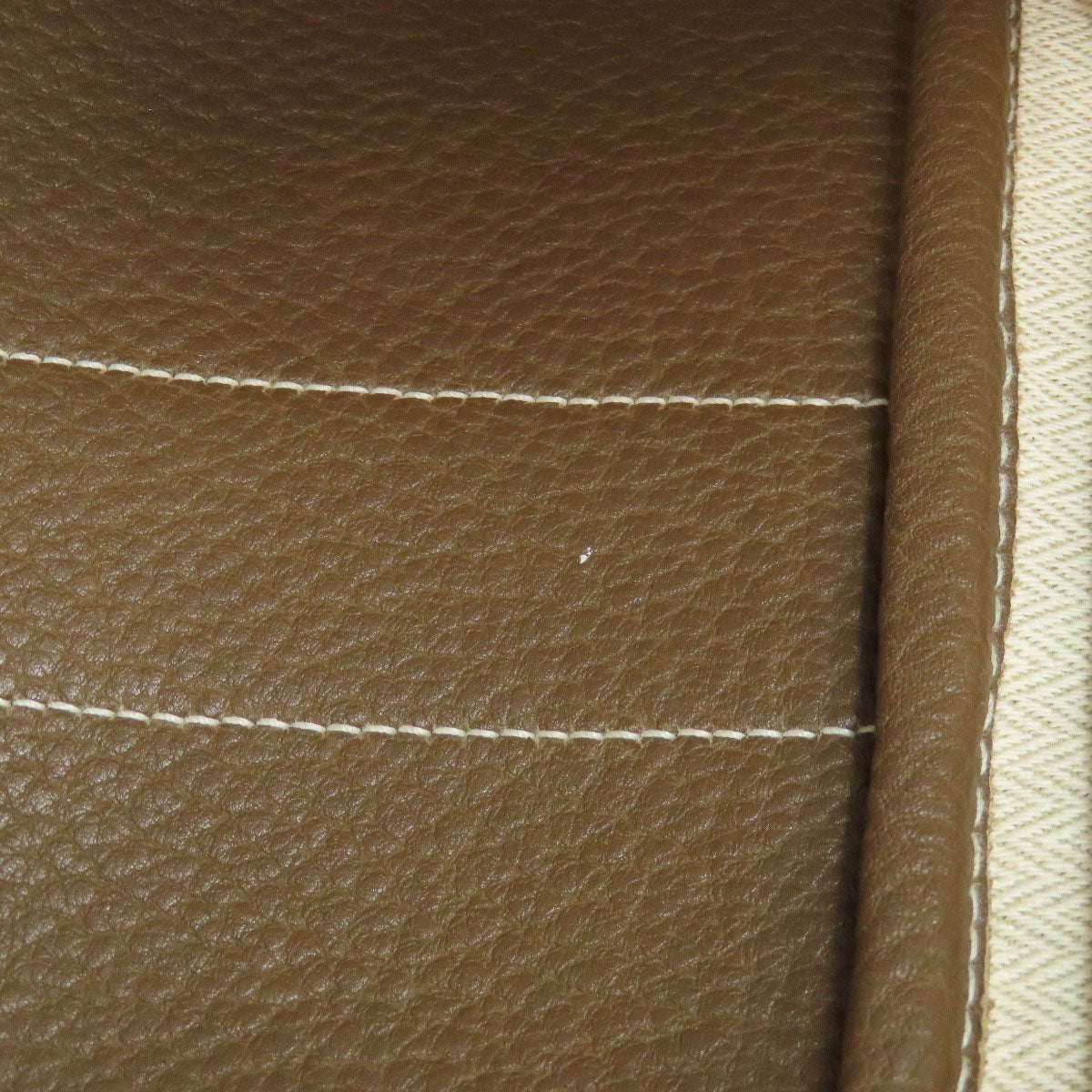HERMES Tote Bag Togo beige Garden Party PM Etoupe SilverMetal Women  d