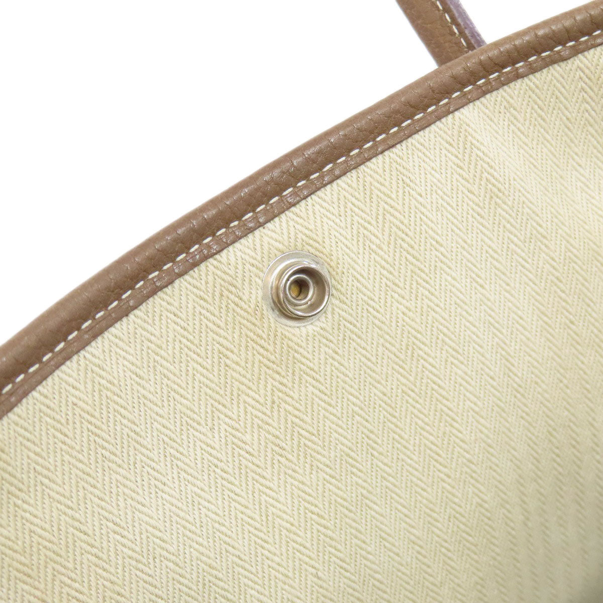 HERMES Tote Bag Togo beige Garden Party PM Etoupe SilverMetal Women  d