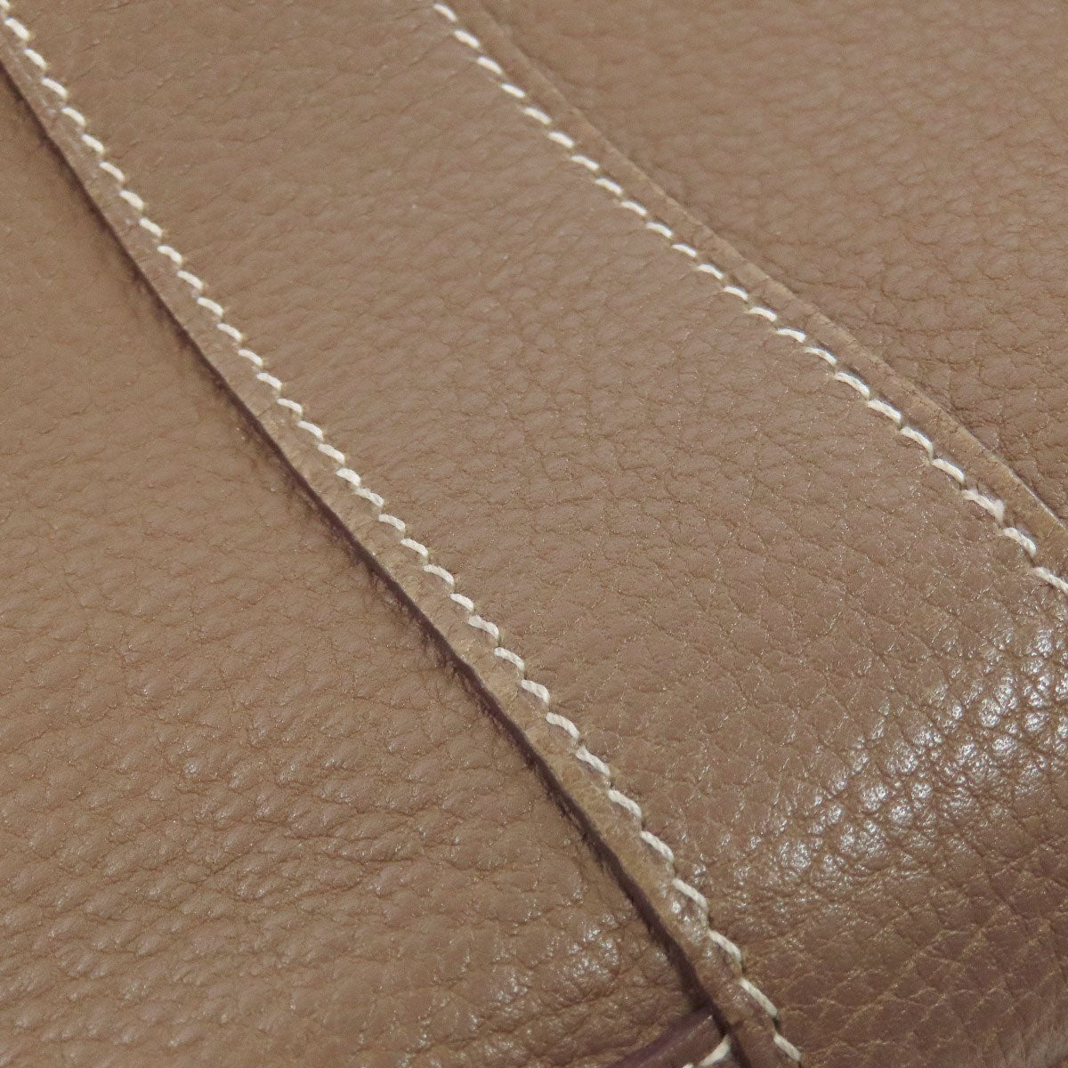 HERMES Tote Bag Togo beige Garden Party PM Etoupe SilverMetal Women  d