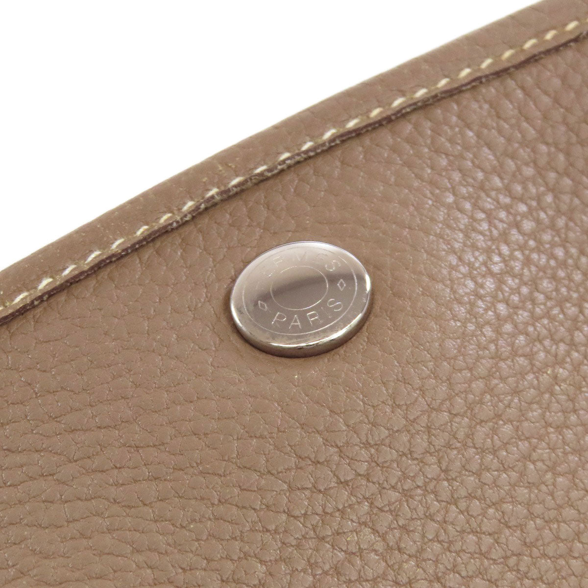 HERMES Tote Bag Negonda Brown Garden Party PM Etoupe SilverMetal Women  d