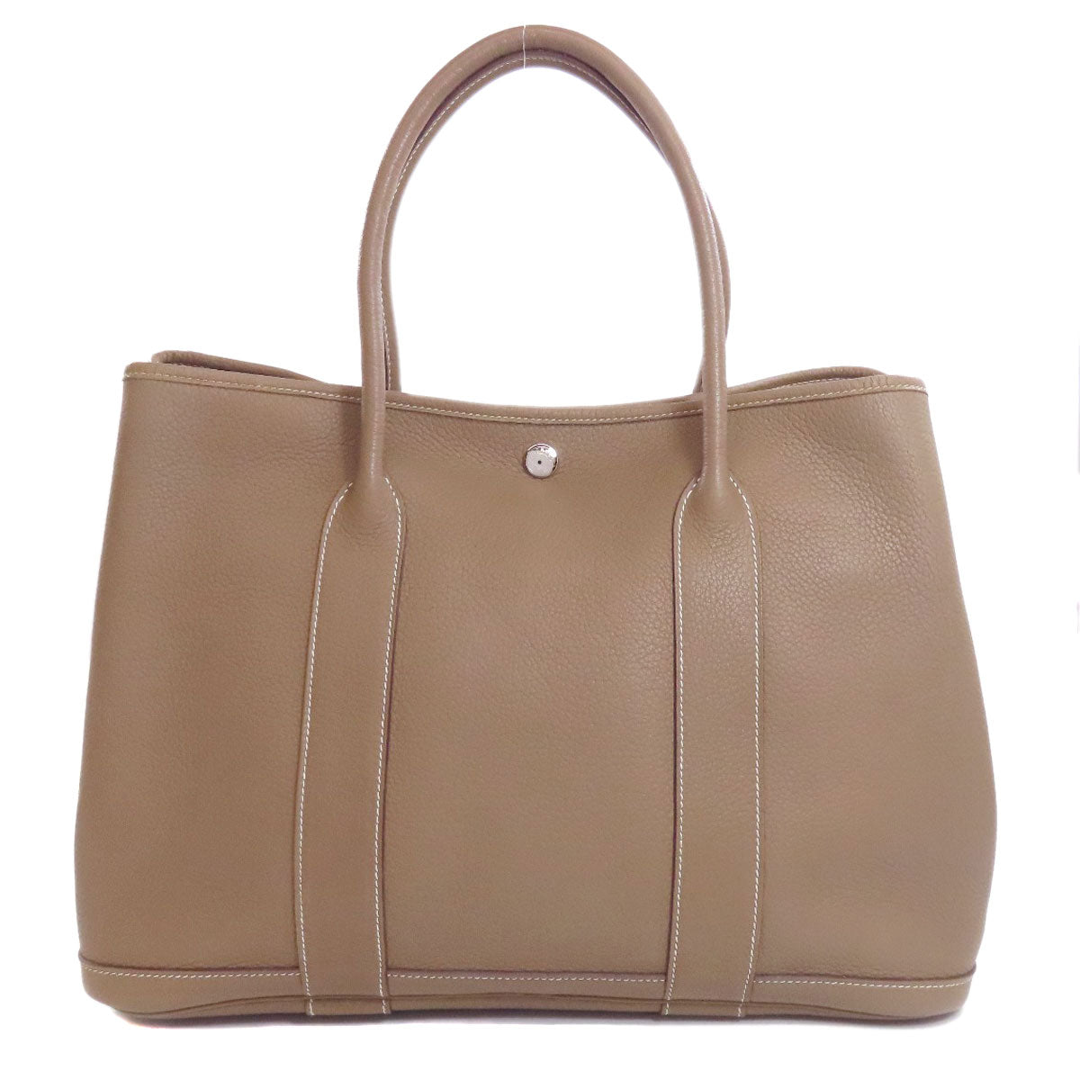 HERMES Tote Bag Negonda Brown Garden Party PM Etoupe SilverMetal Women  d