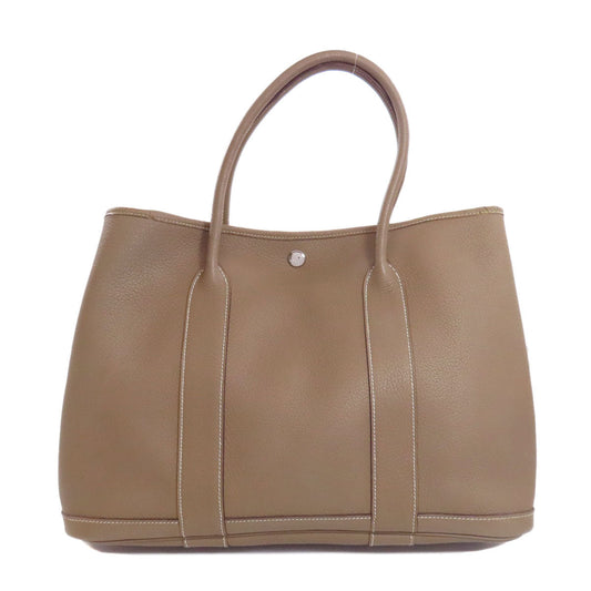 HERMES Tote Bag Negonda Brown Garden Party PM Etoupe SilverMetal Women  d