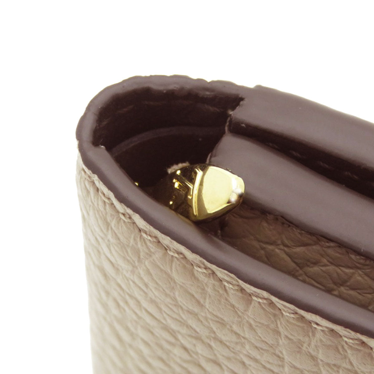 LOUIS VUITTON Bifold Wallet M68747 Taurillon Clemence beige Portefeuille Capucines XS Taurillon Clemence Women  d
