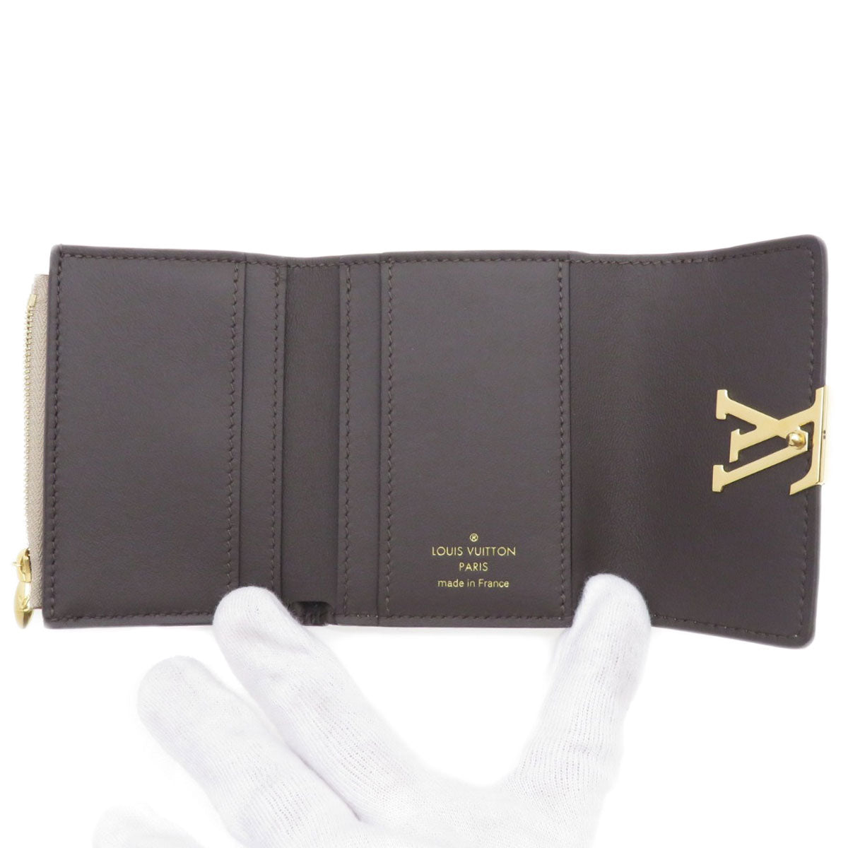 LOUIS VUITTON Bifold Wallet M68747 Taurillon Clemence beige Portefeuille Capucines XS Taurillon Clemence Women  d