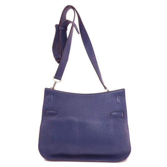 HERMES Shoulder Bag Taurillon Clemence blue Gypsiere 28 Blue Nuit SilverMetal Women  d