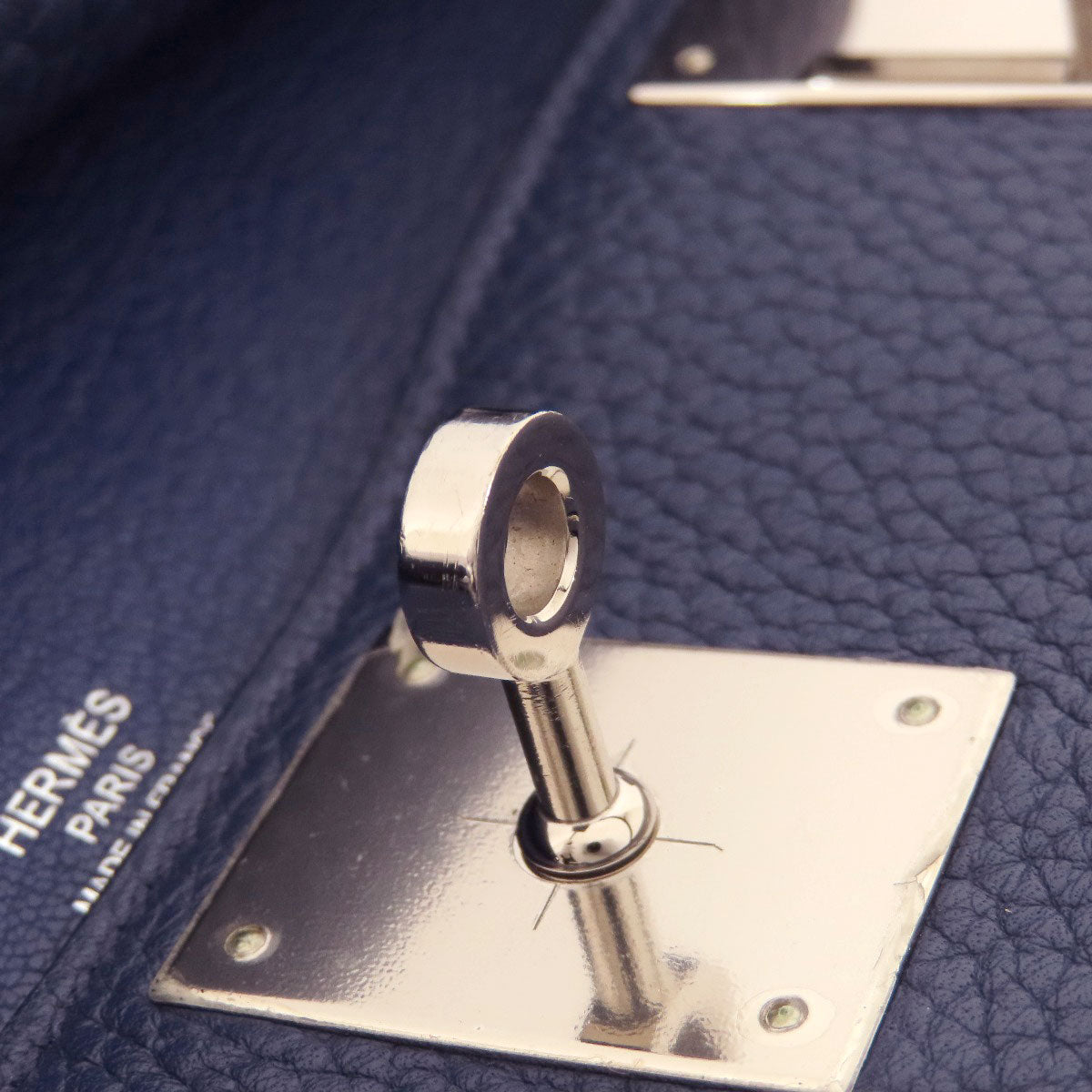 HERMES Shoulder Bag Taurillon Clemence blue Gypsiere 28 Blue Nuit SilverMetal Women  d