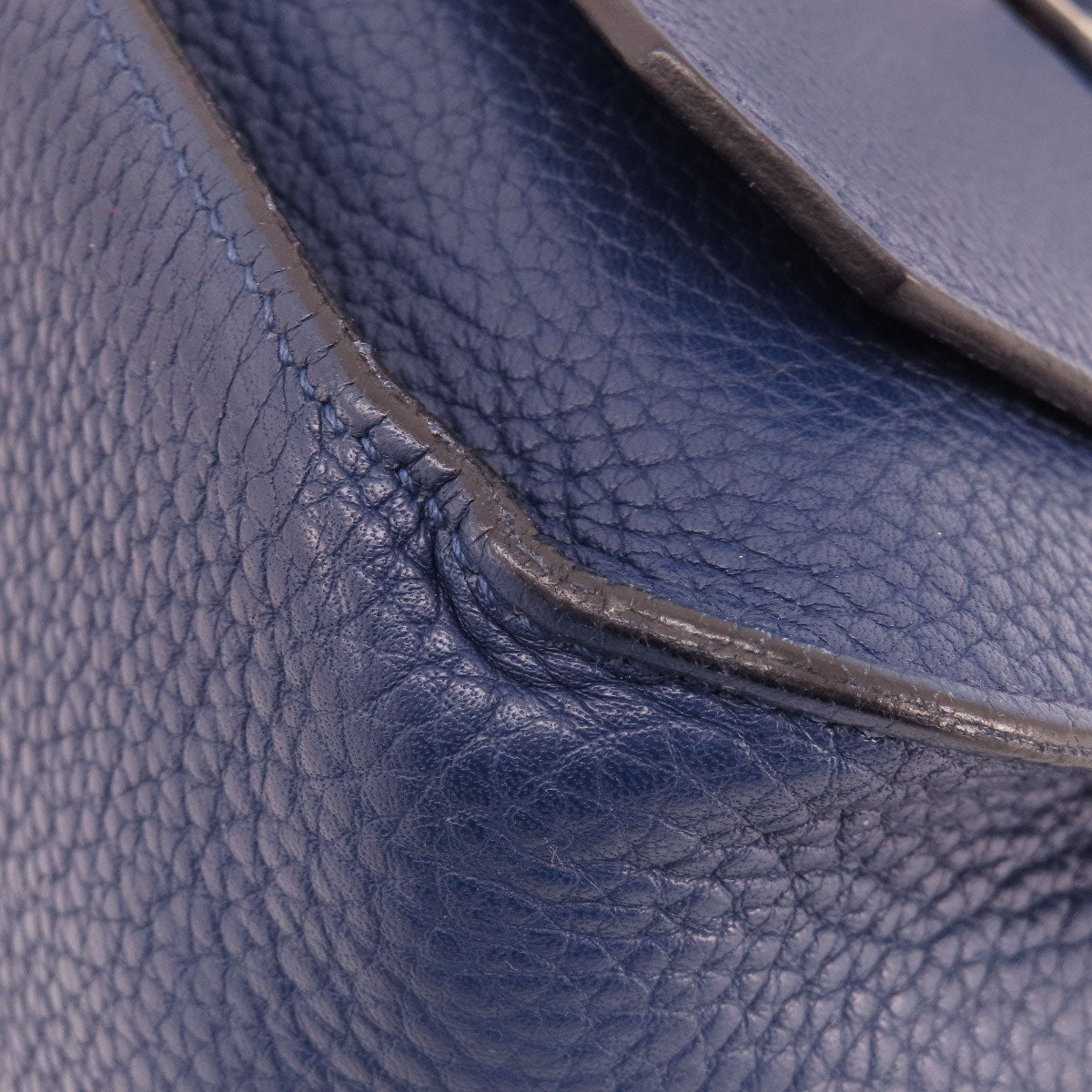 HERMES Shoulder Bag Taurillon Clemence blue Gypsiere 28 Blue Nuit SilverMetal Women  d