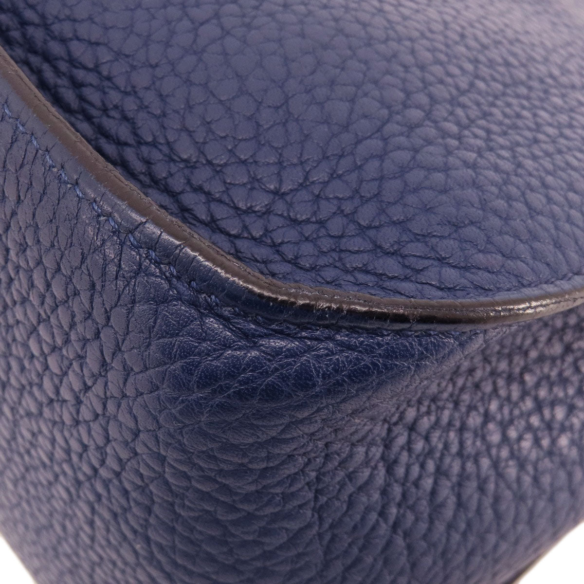 HERMES Shoulder Bag Taurillon Clemence blue Gypsiere 28 Blue Nuit SilverMetal Women  d