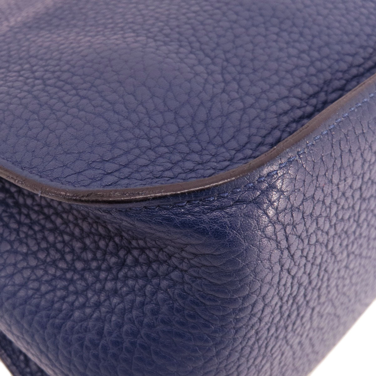 HERMES Shoulder Bag Taurillon Clemence blue Gypsiere 28 Blue Nuit SilverMetal Women  d