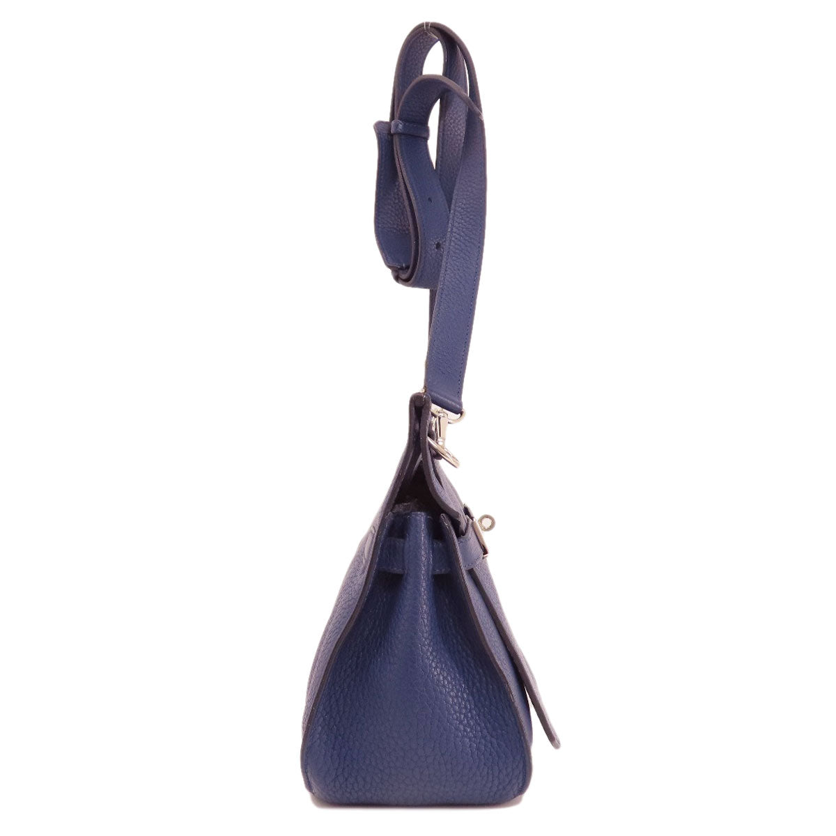 HERMES Shoulder Bag Taurillon Clemence blue Gypsiere 28 Blue Nuit SilverMetal Women  d