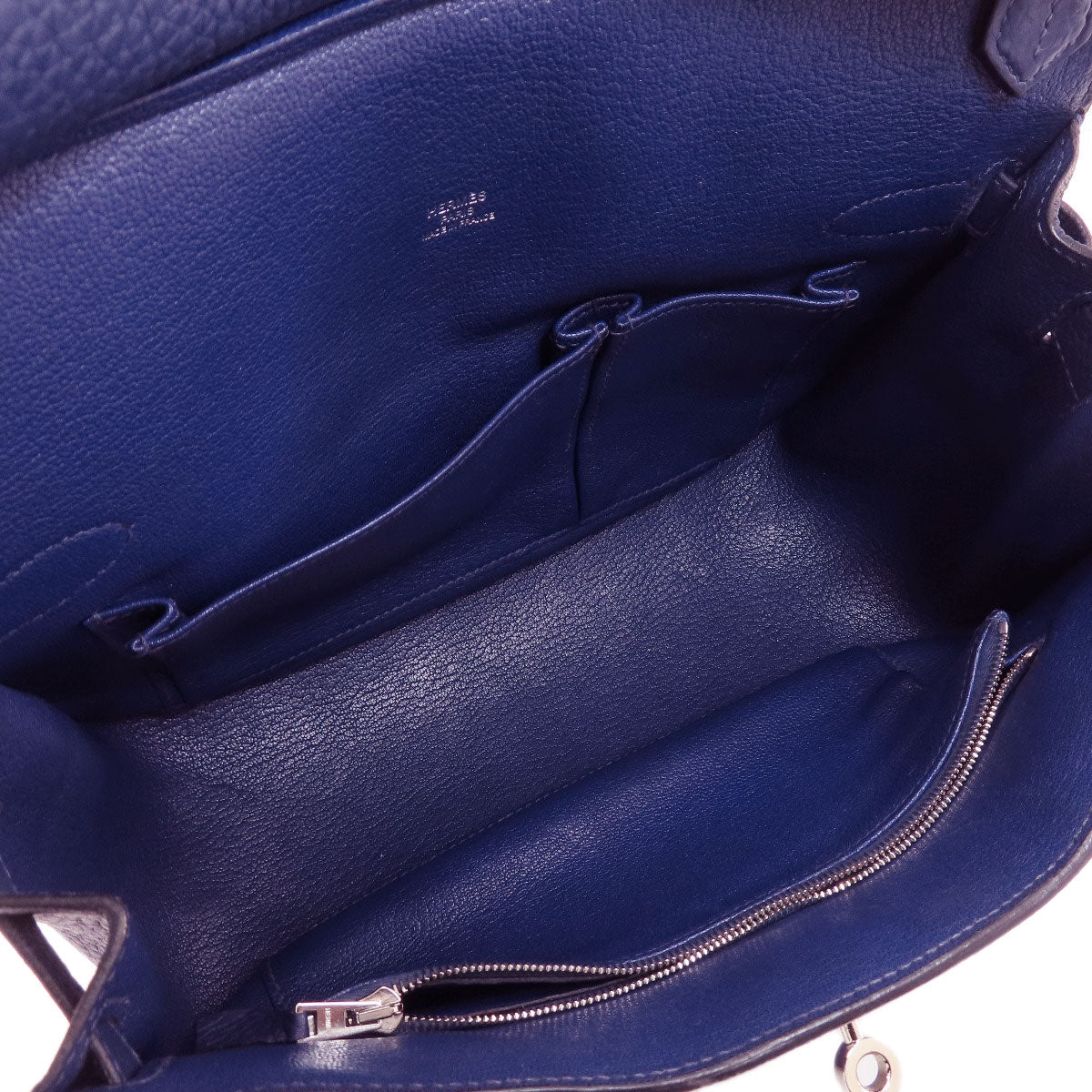HERMES Shoulder Bag Taurillon Clemence blue Gypsiere 28 Blue Nuit SilverMetal Women  d