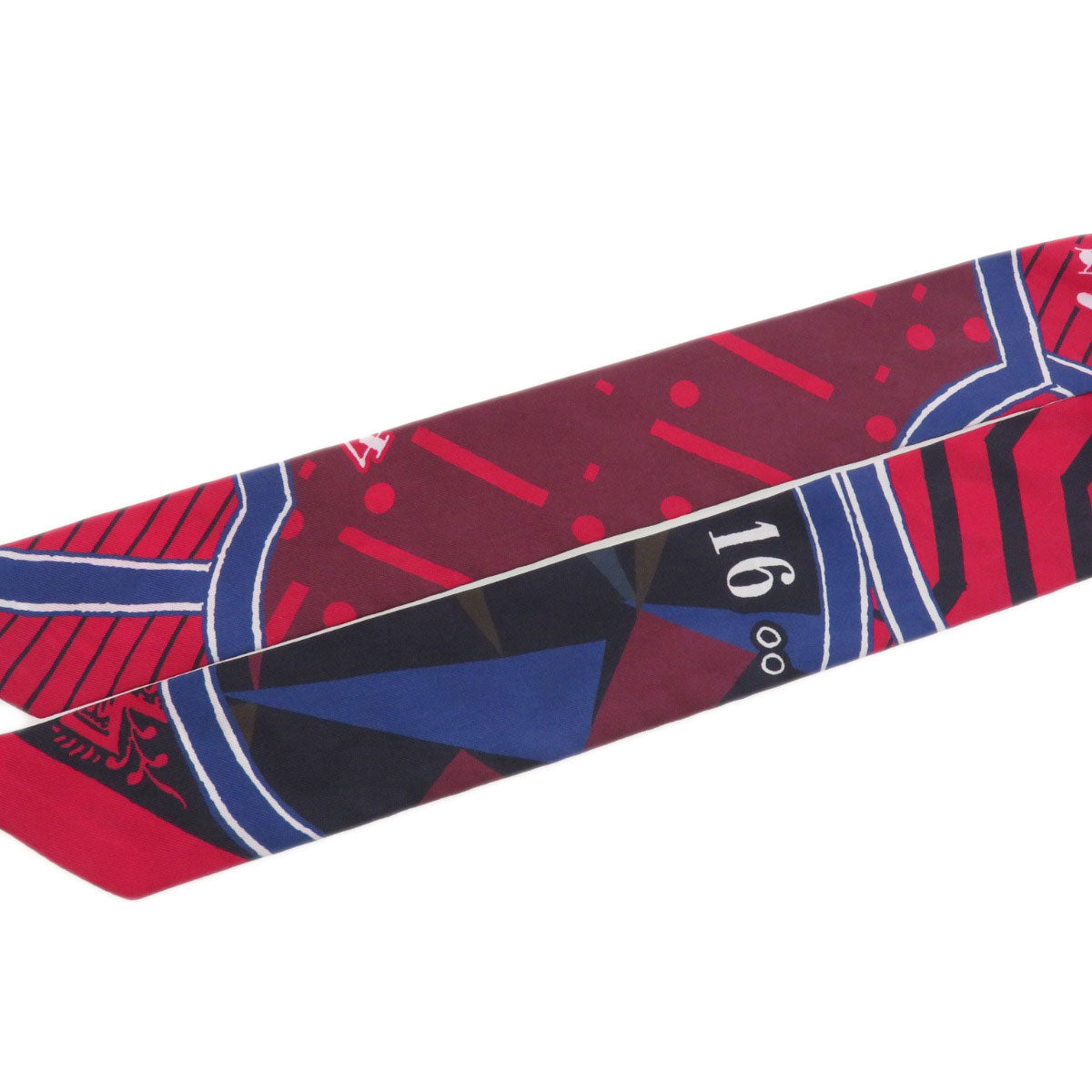 HERMES scarf silk Red Twilly  Women  d