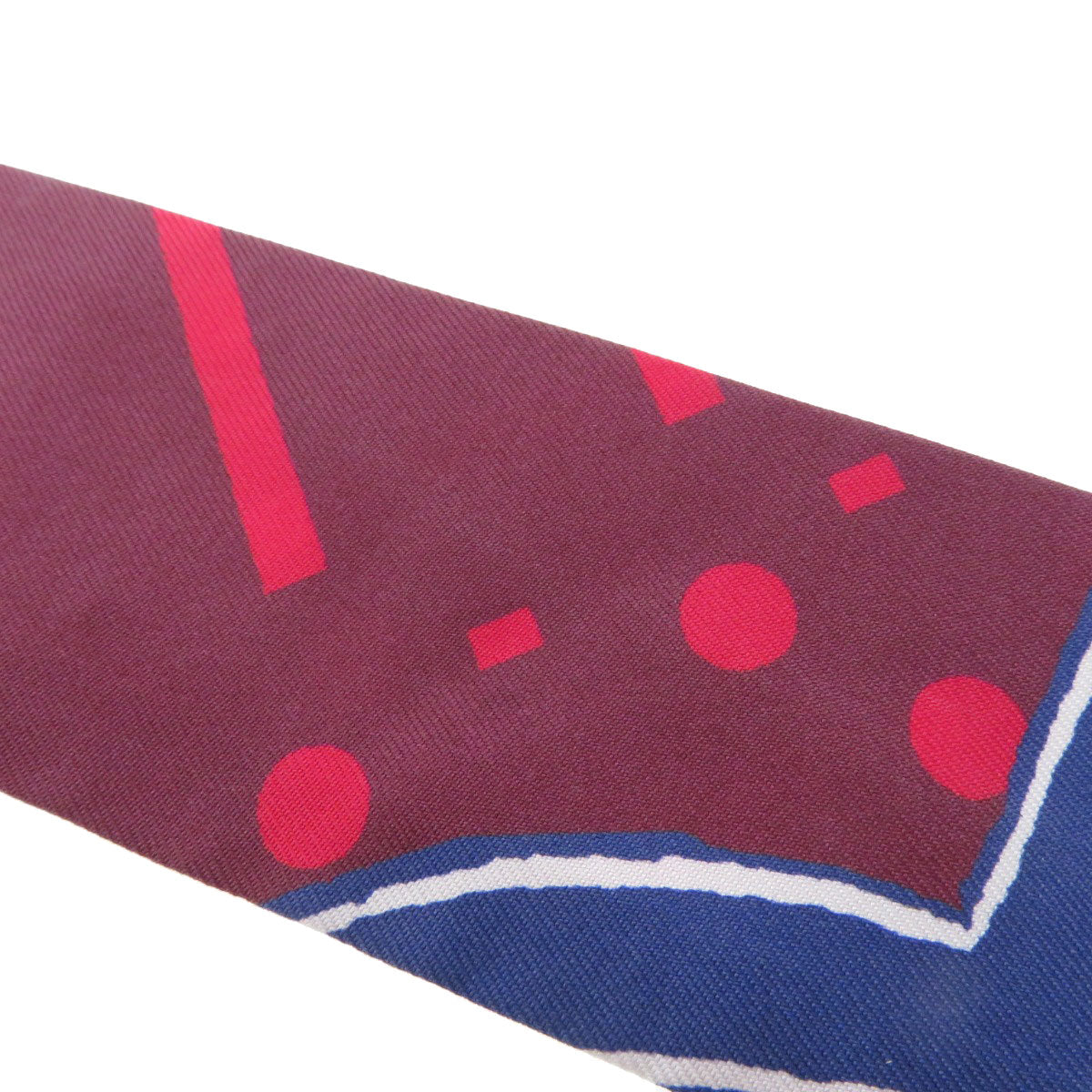 HERMES scarf silk Red Twilly  Women  d
