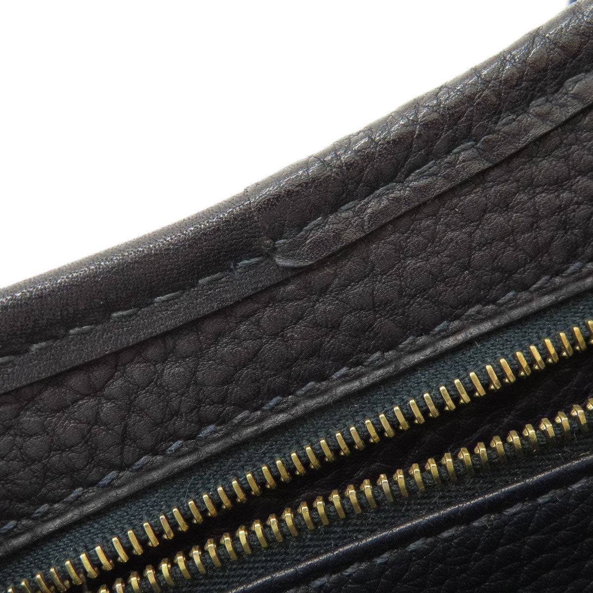 HERMES Shoulder Bag Tower ash gray Sako Gold Metal Women  d
