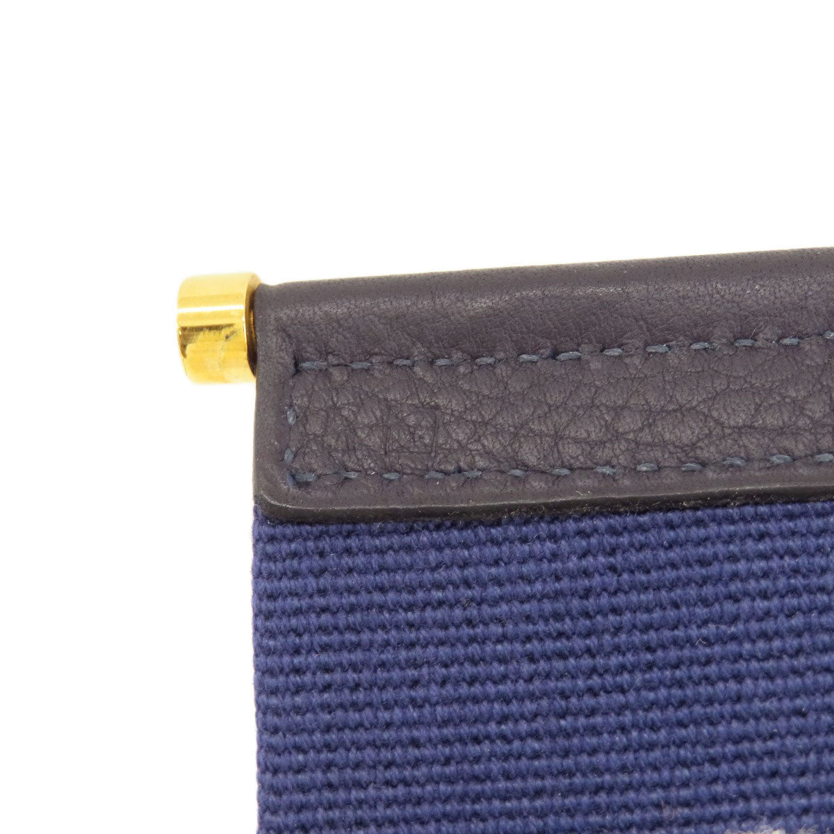 HERMES Shoulder Bag Tower ash gray Sako Gold Metal Women  d