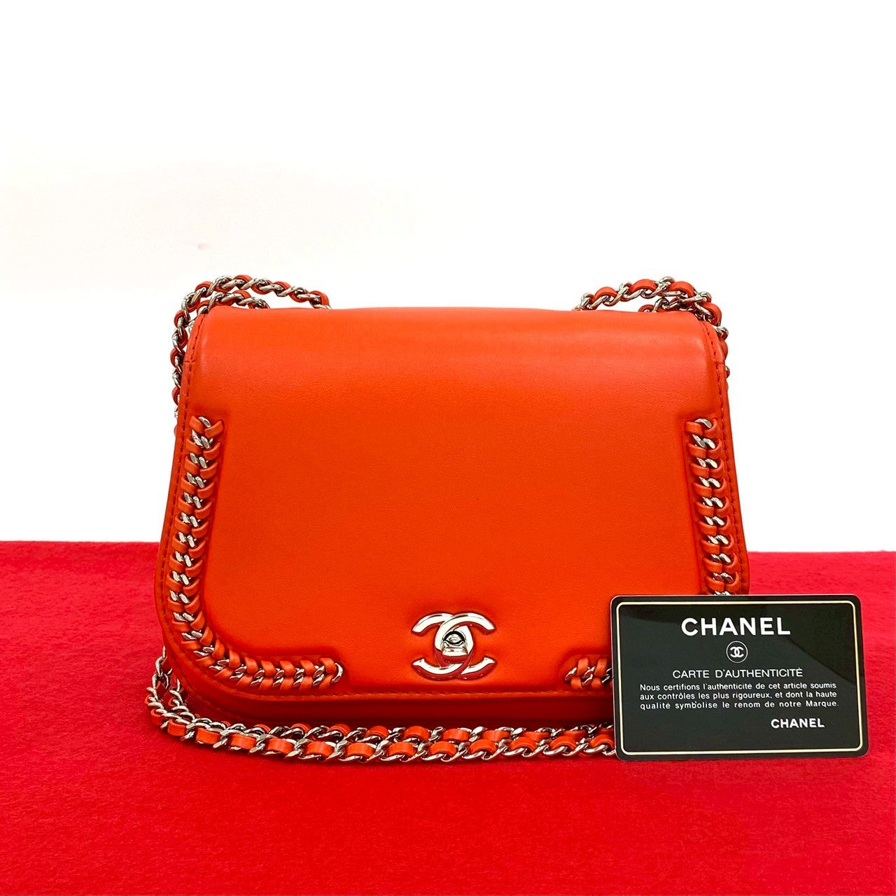 Chanel Coco Mark Calfskin Shoulder Bag