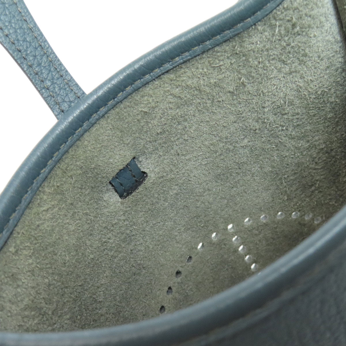 HERMES Shoulder Bag Taurillon Clemence blue Evelyn TPM SilverMetal Women  d