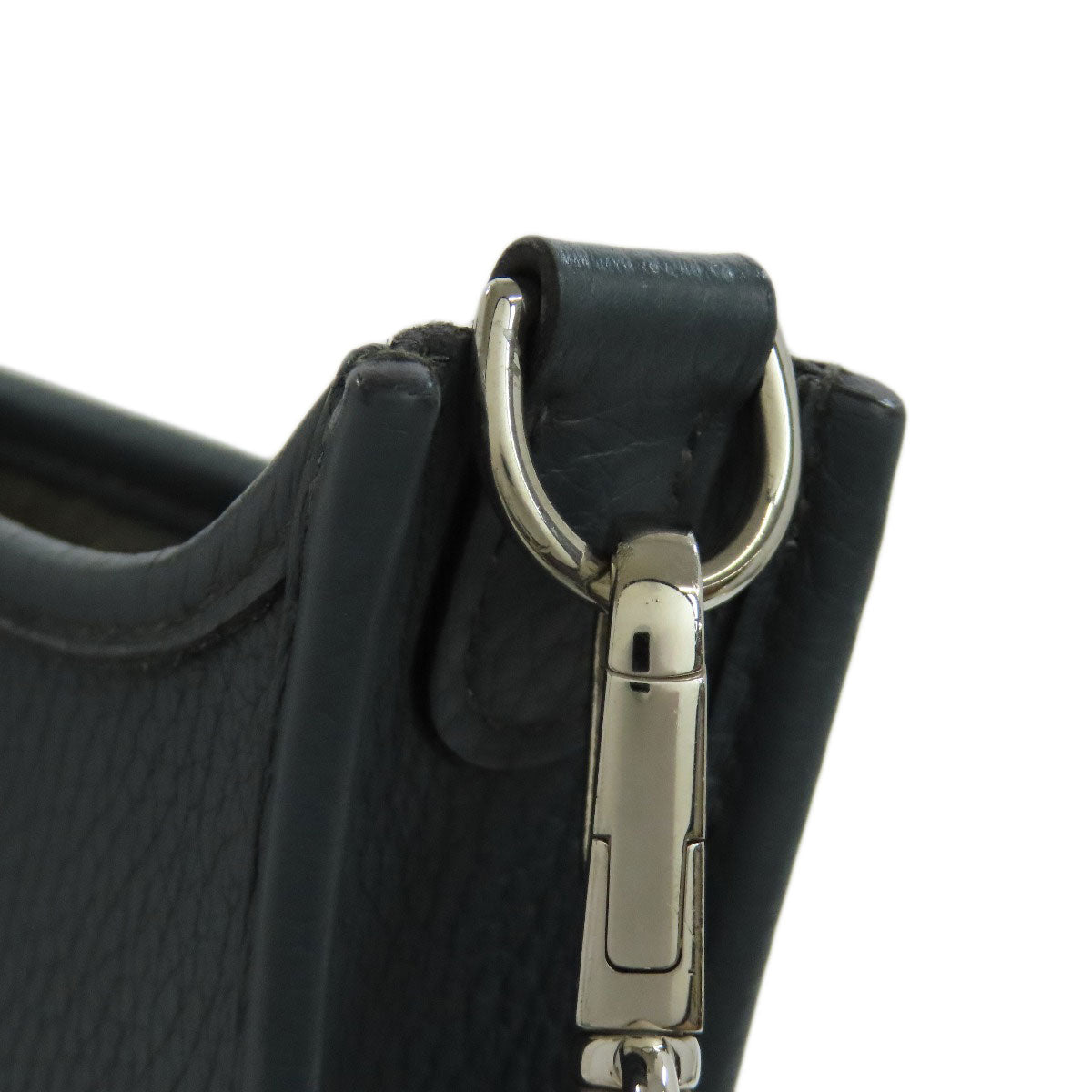 HERMES Shoulder Bag Taurillon Clemence blue Evelyn TPM SilverMetal Women  d