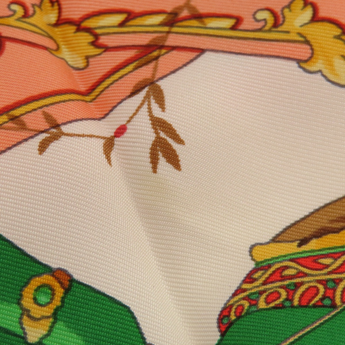 HERMES scarf silk Orange Carre90 LES PETITS PRINCES The Little Princes Women  d
