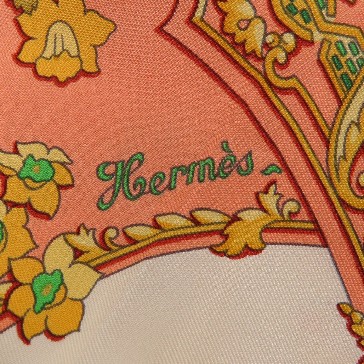 HERMES scarf silk Orange Carre90 LES PETITS PRINCES The Little Princes Women  d