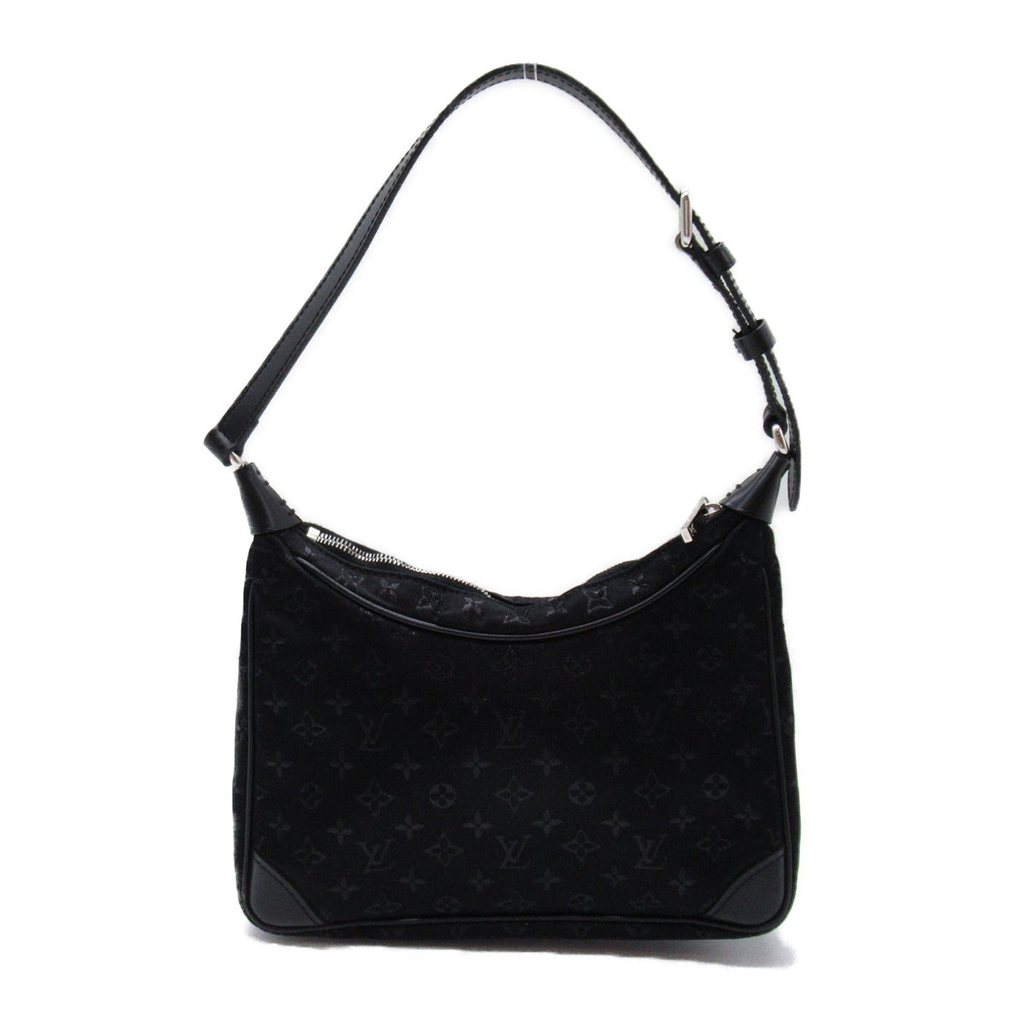 Louis Vuitton Little Bronze Accessories Bag PVC Coated Canvas Monogram Satin  Black M92142