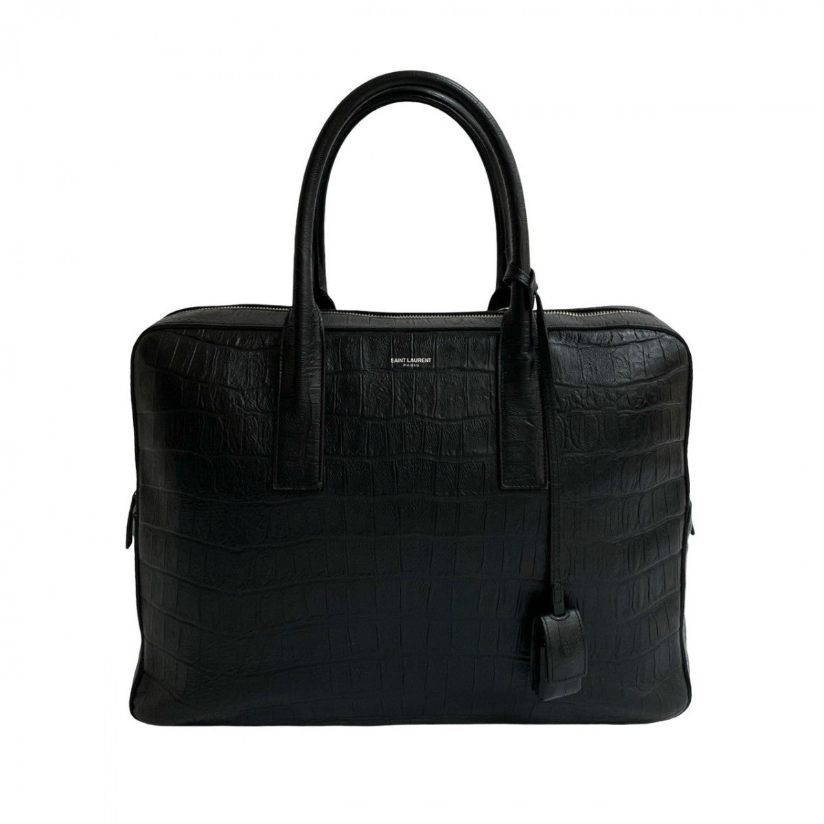 YVES SAINT LAURENT Business bag leather black Classic M um
