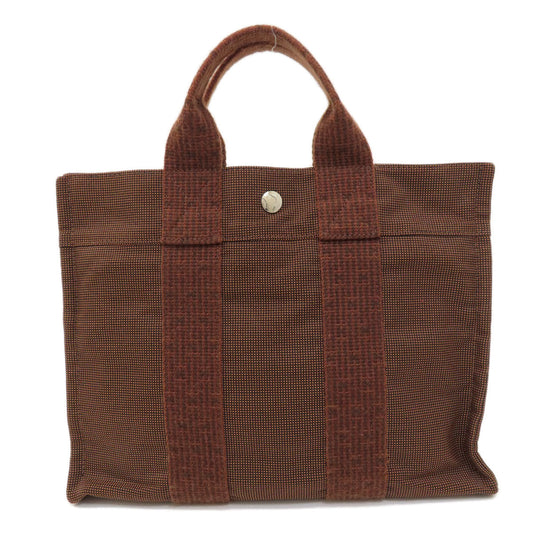 HERMES Tote Bag leather Brown Her Line Women  d