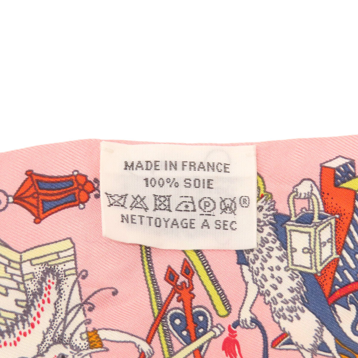 HERMES scarf silk pink Twilly Women  d