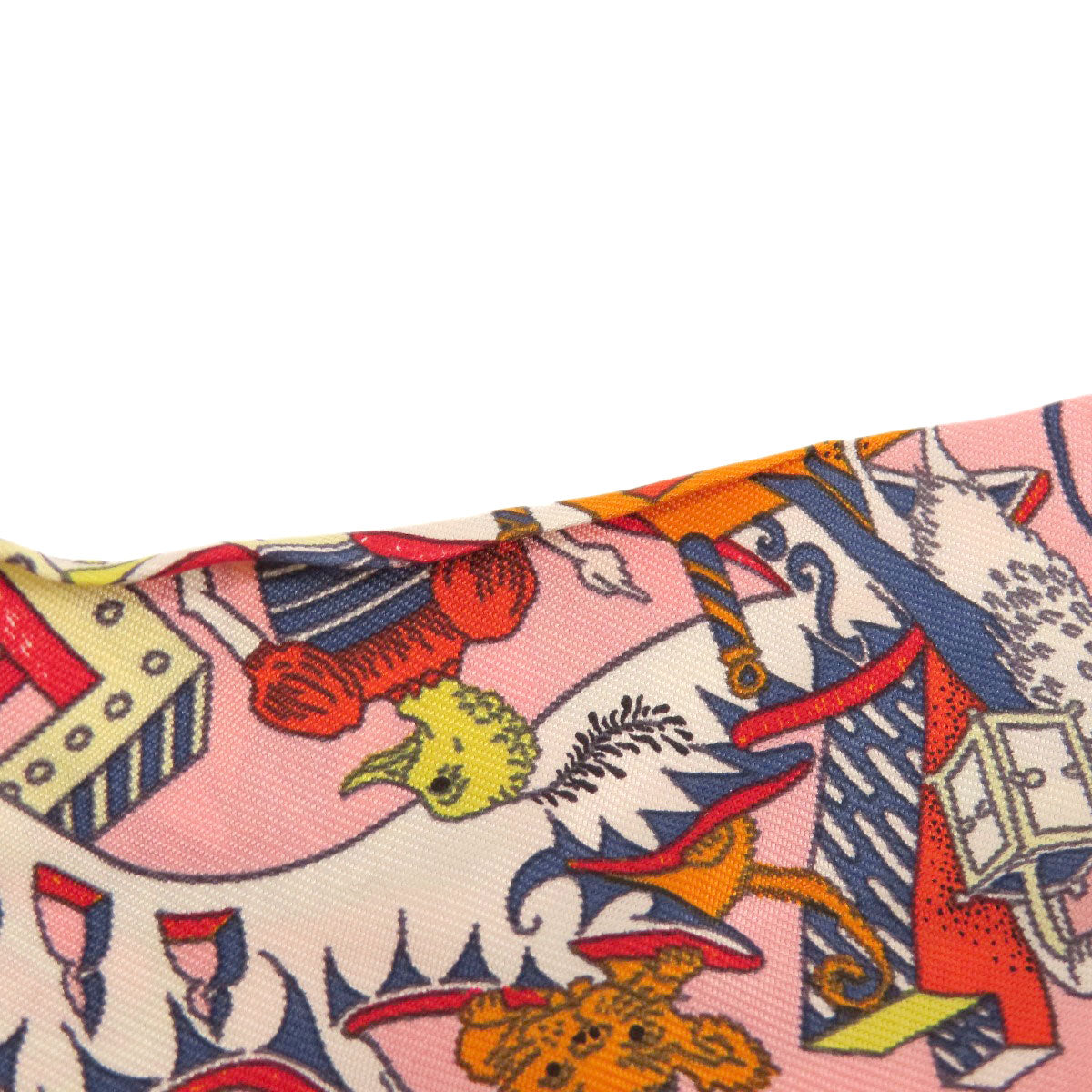 HERMES scarf silk pink Twilly Women  d