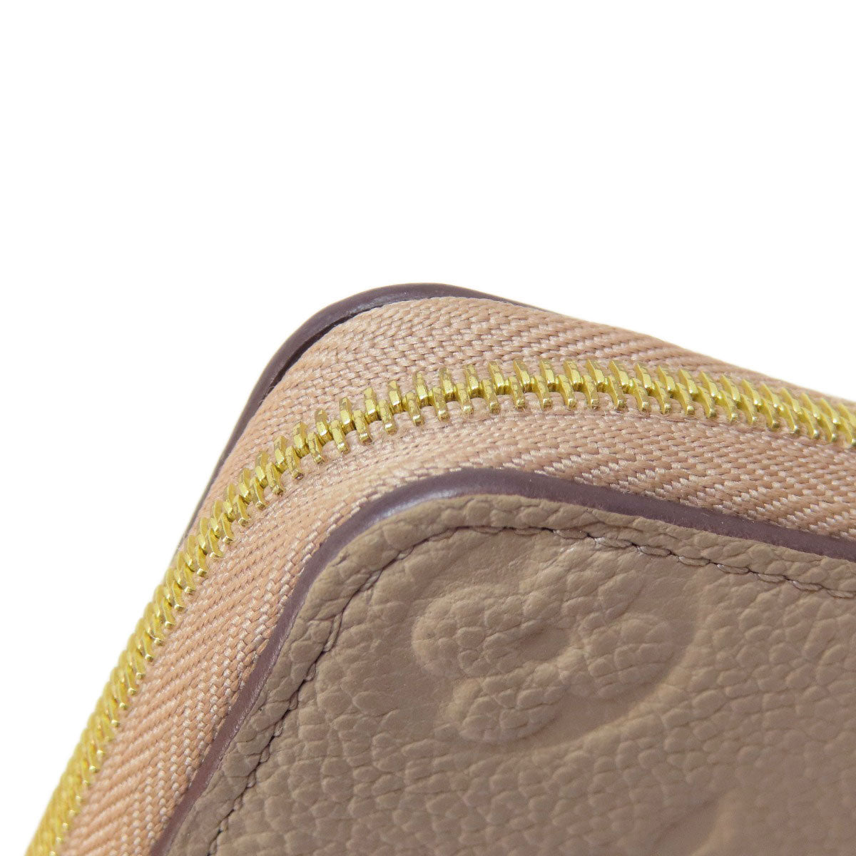 LOUIS VUITTON Coin case M68696 Ann Platt beige Zippy Coin Purse Tourterelle Women  d