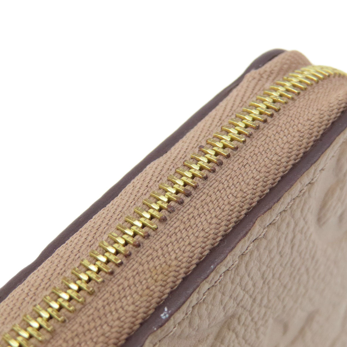 LOUIS VUITTON Coin case M68696 Ann Platt beige Zippy Coin Purse Tourterelle Women  d