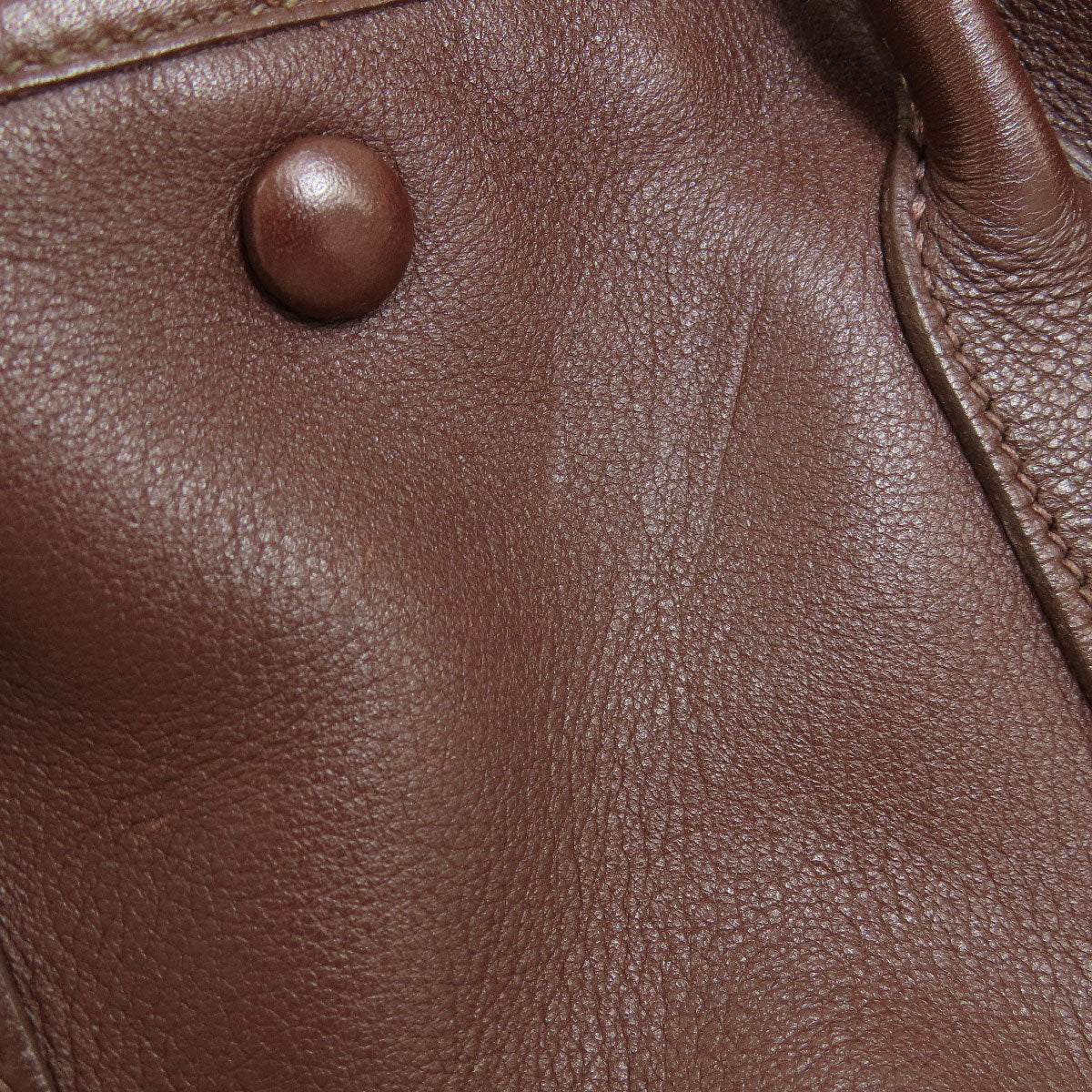 HERMES Tote Bag Swift Brown Garden Party TPM Brown Women  d