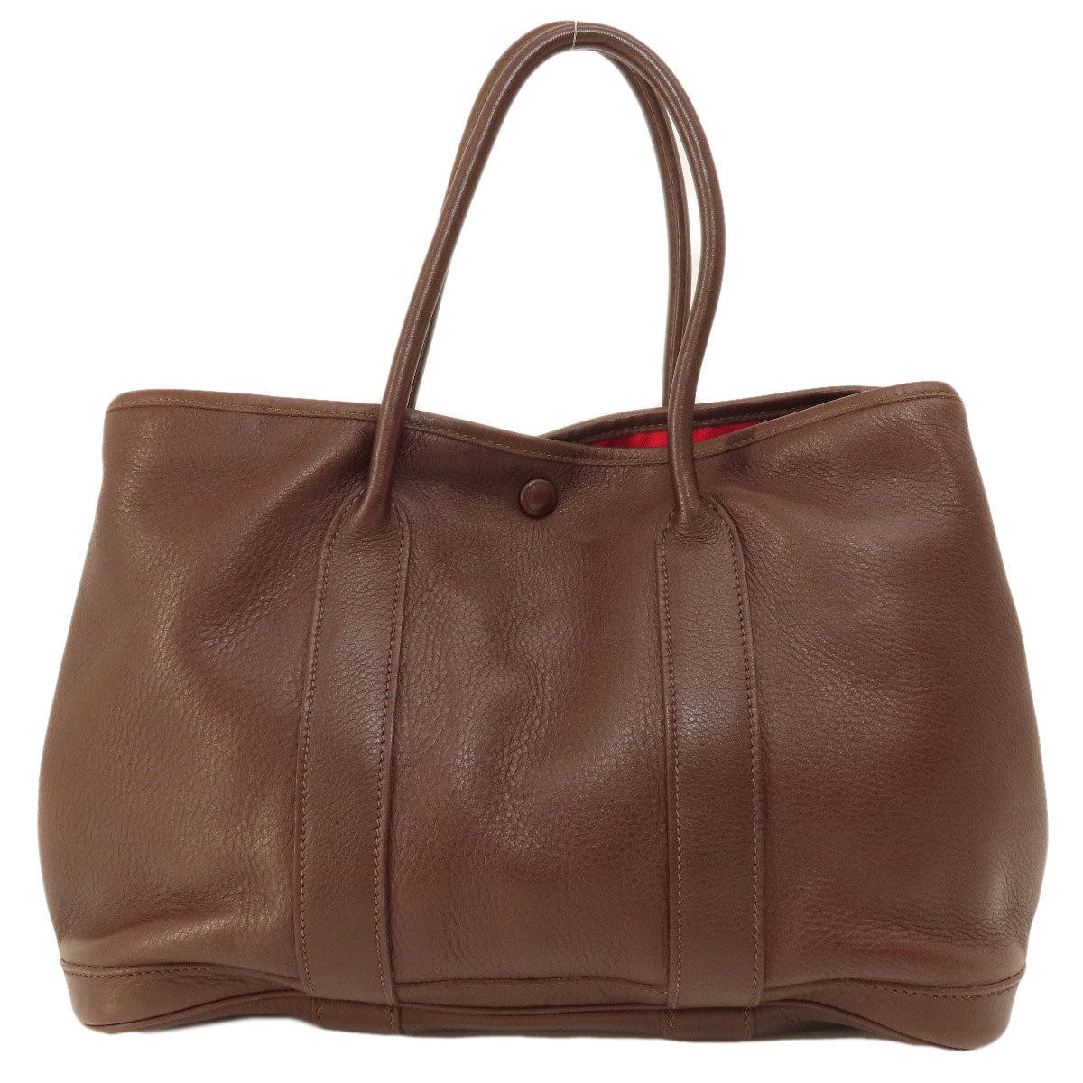 HERMES Tote Bag Swift Brown Garden Party TPM Brown Women  d