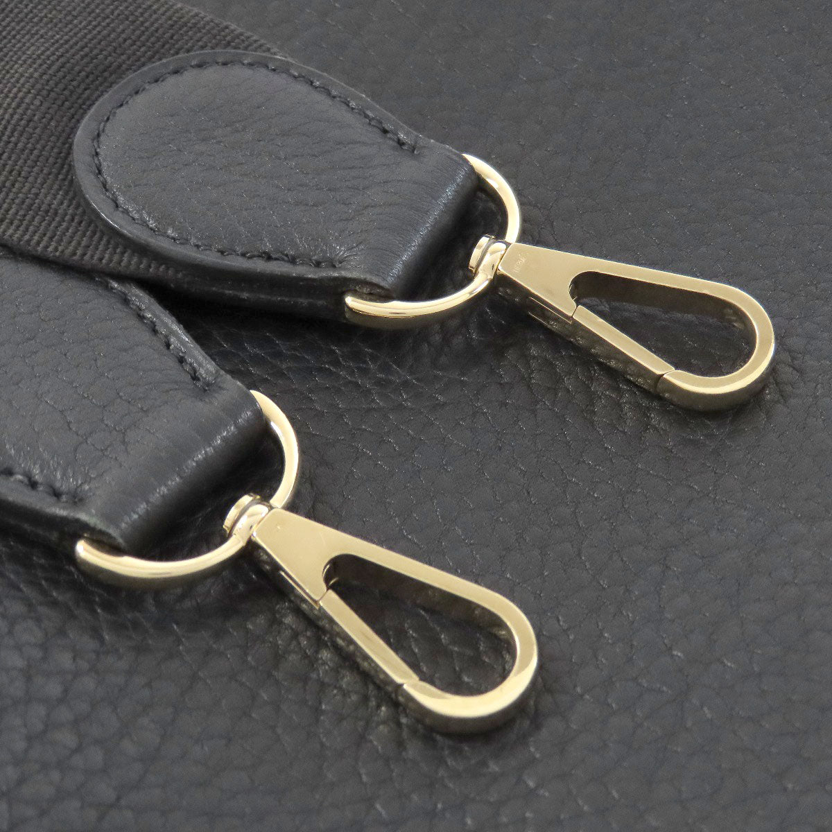 HERMES Shoulder Bag Ardenne black Evelyn GM Gold Metal Women  d