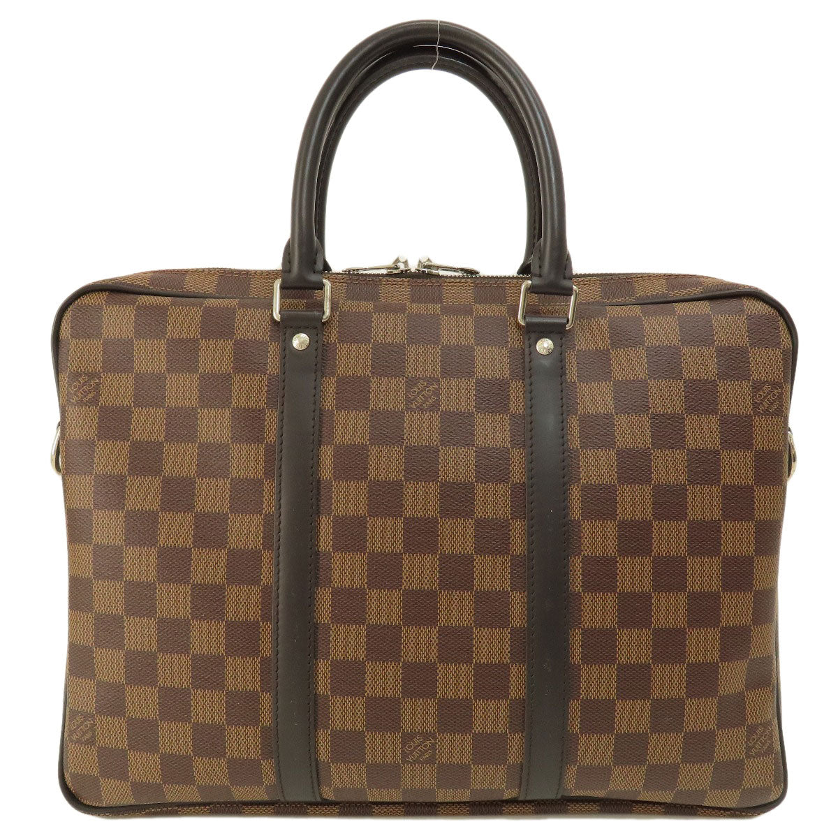 LOUIS VUITTON Business bag N41466 Damier canvas Brown Porto Document Voyage PM Damier Ebene Women  d