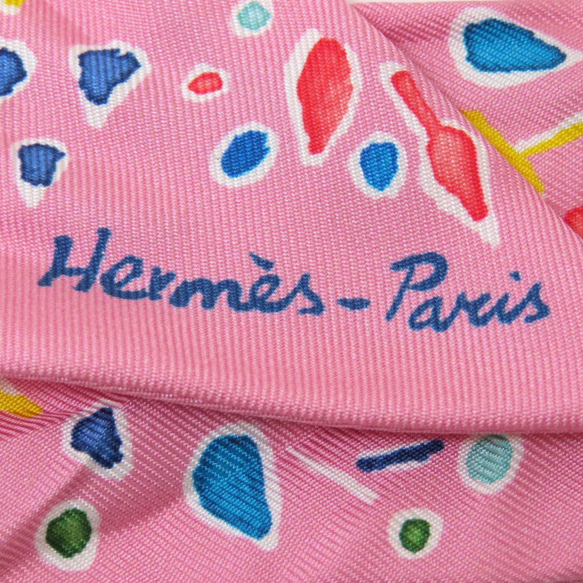 HERMES scarf silk pink Twilly Women  d