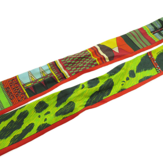 HERMES scarf silk multicolor Twilly Women  d